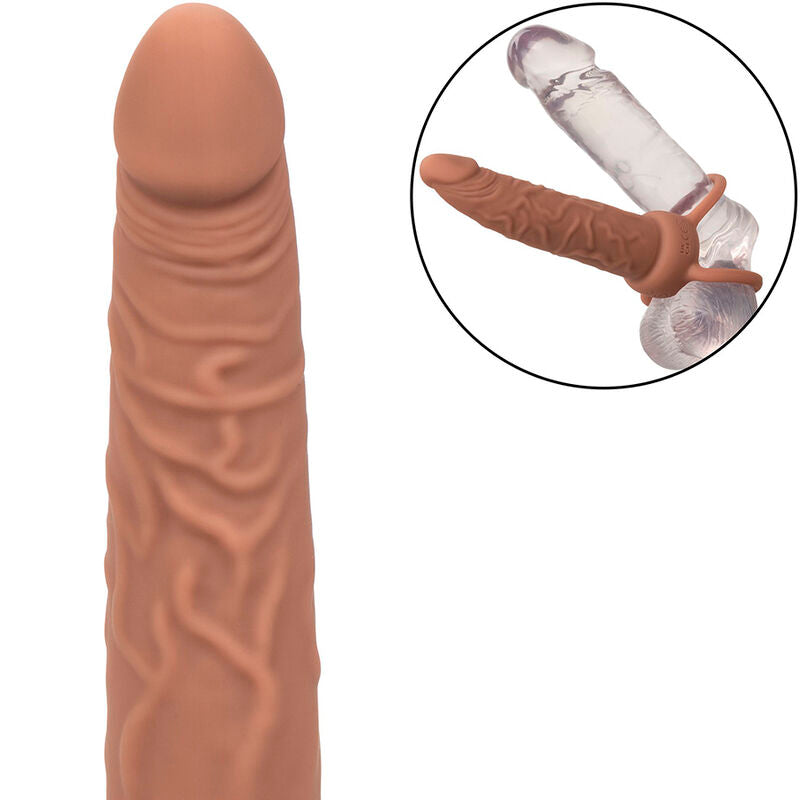 Calexotics Performance Maxx Rechargable Dual Penetrator Brown Skin | Niks.fi verkkokauppa
