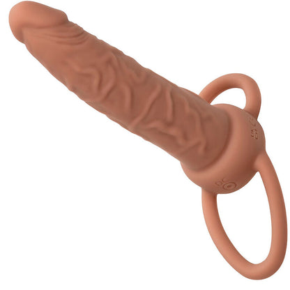 Calexotics Performance Maxx Rechargable Dual Penetrator Brown Skin | Niks.fi verkkokauppa