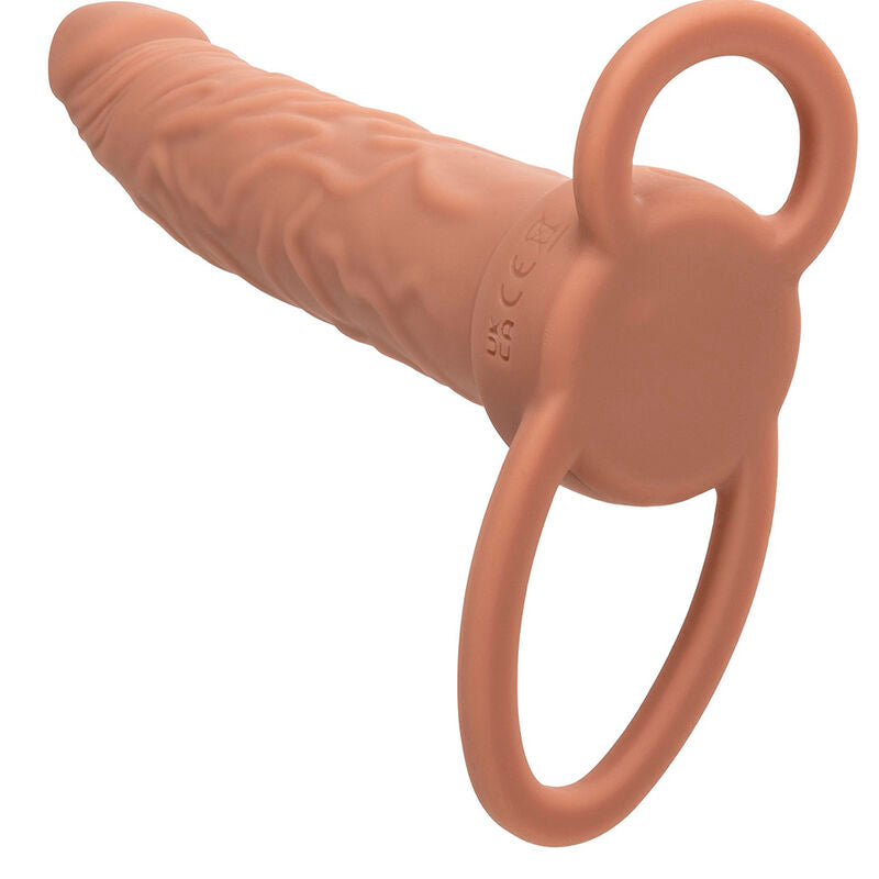 Calexotics Performance Maxx Rechargable Dual Penetrator Brown Skin | Niks.fi verkkokauppa