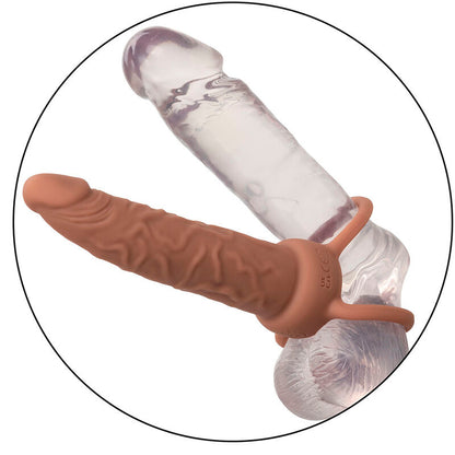 Calexotics Performance Maxx Rechargable Dual Penetrator Brown Skin | Niks.fi verkkokauppa