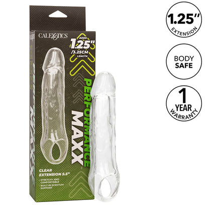 Calexotics Performance Maxx Clear Extension 5,5 Transparent | Niks.fi verkkokauppa