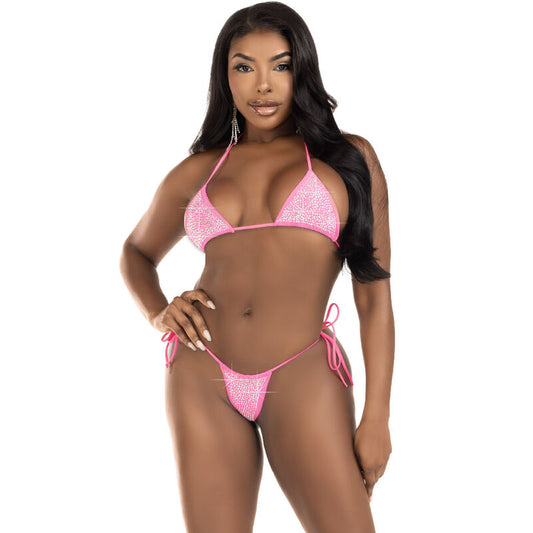 Leg Avenue Diamonds Bikini Fuchsia | Niks.fi verkkokauppa