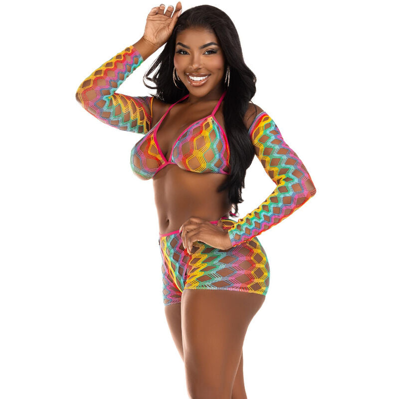 Leg Avenue Three Piece Set Multicolor | Niks.fi verkkokauppa