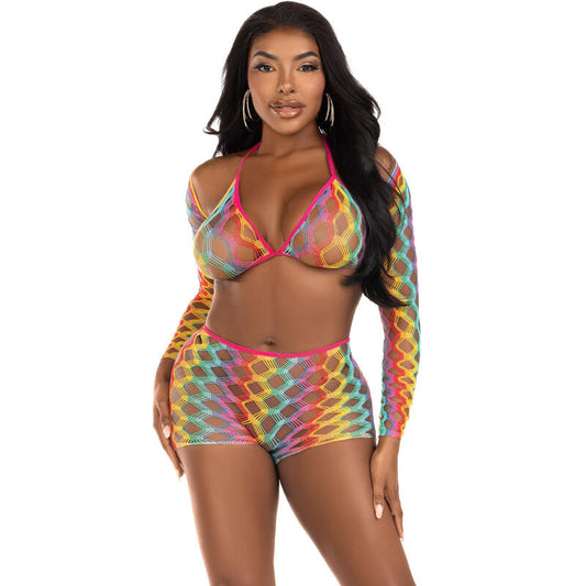 Leg Avenue Three Piece Set Multicolor | Niks.fi verkkokauppa