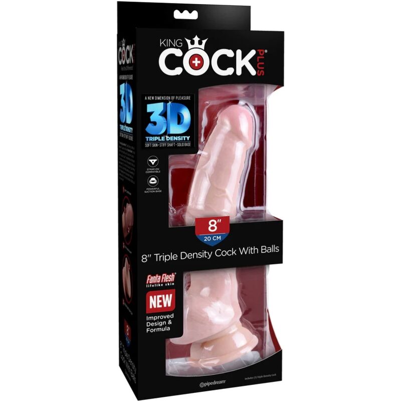 King Cock Triple Density Dildo 18.4 Cm | Niks.fi verkkokauppa