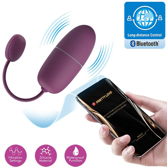 Pretty Love Nymph Vibrating Egg App Controlled Lila | Niks.fi verkkokauppa