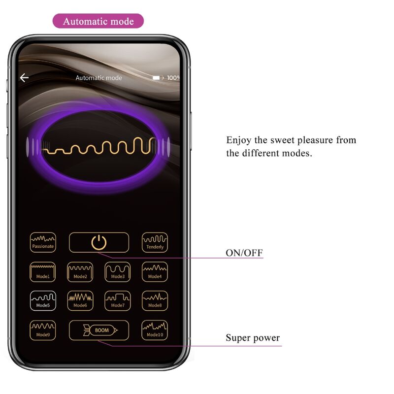Pretty Love Nymph Vibrating Egg App Controlled Lila | Niks.fi verkkokauppa