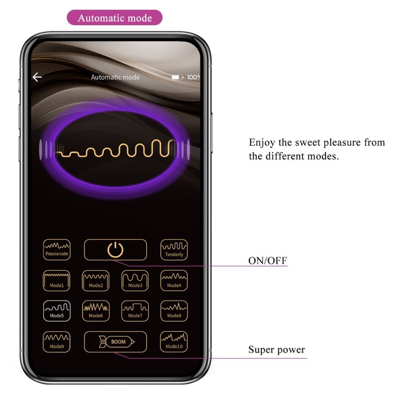 Pretty Love Baird G-Spot 12 Vibrations Rechargeable Lila App | Niks.fi verkkokauppa