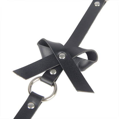 Subblime Leather Chainleg Harness Black One Size | Niks.fi verkkokauppa