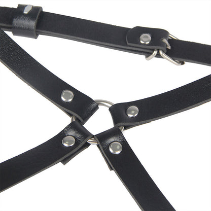 Subblime Leather Waist And Leg Harness Black One Size | Niks.fi verkkokauppa