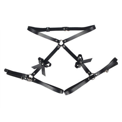 Subblime Leather Waist And Leg Harness Black One Size | Niks.fi verkkokauppa
