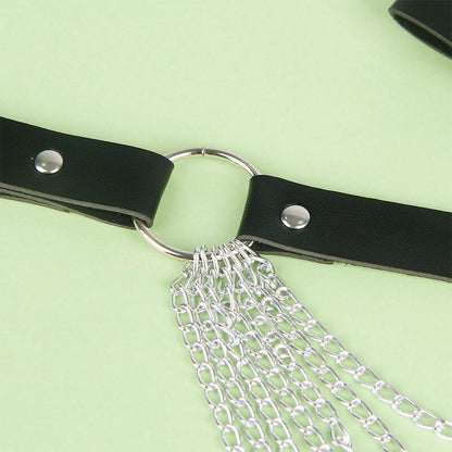 Subblime Leather Chainbelt Black One Size | Niks.fi verkkokauppa