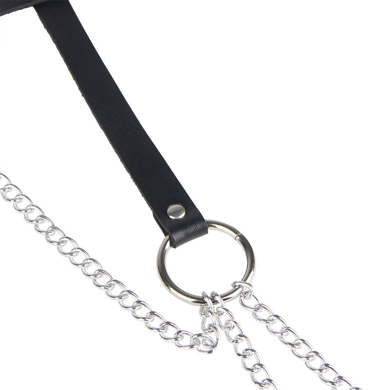Subblime Leather Ring Chainbelt Black One Size | Niks.fi verkkokauppa