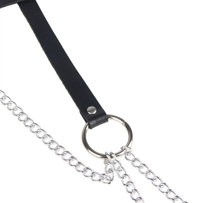 Subblime Leather Ring Chainbelt Black One Size | Niks.fi verkkokauppa