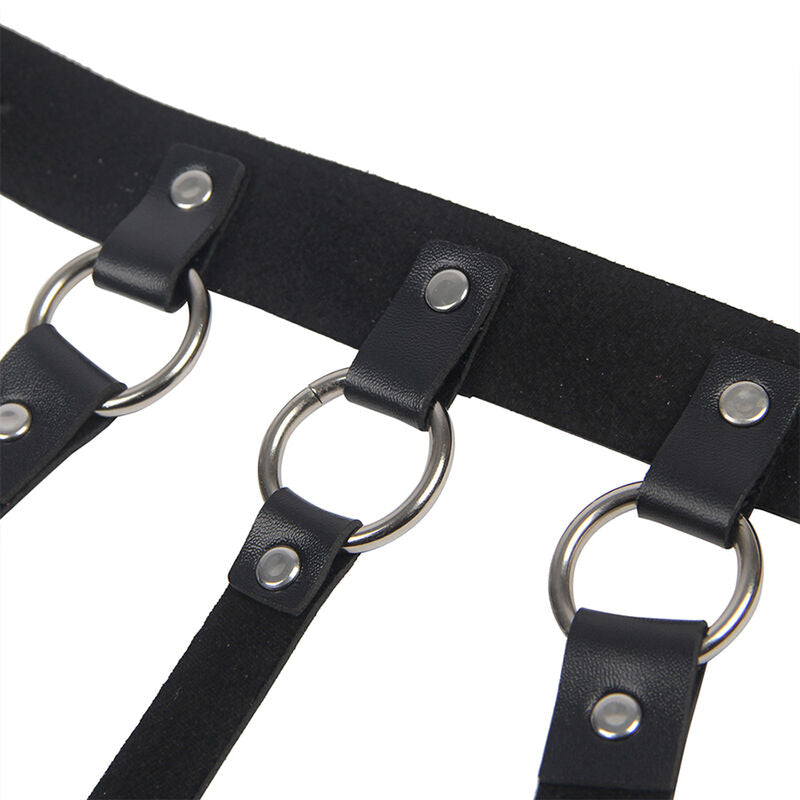 Subblime Chest Harness With Big Ring Chains One Size | Niks.fi verkkokauppa
