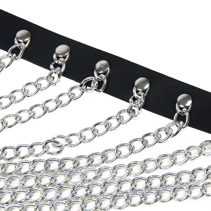 Subblime Chest Harness With Big Ring Chains One Size | Niks.fi verkkokauppa