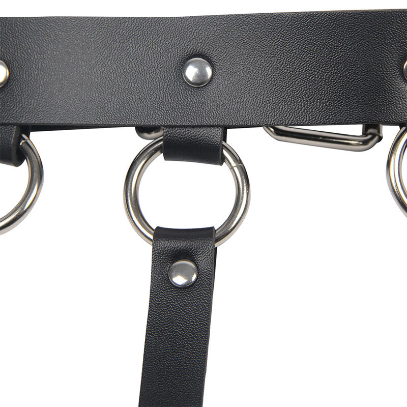 Subblime Chest Harness With Big Ring Chains One Size | Niks.fi verkkokauppa