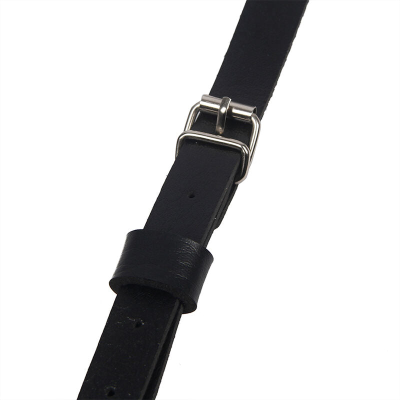Subblime Leather Ring Chest Harness Black One Size | Niks.fi verkkokauppa