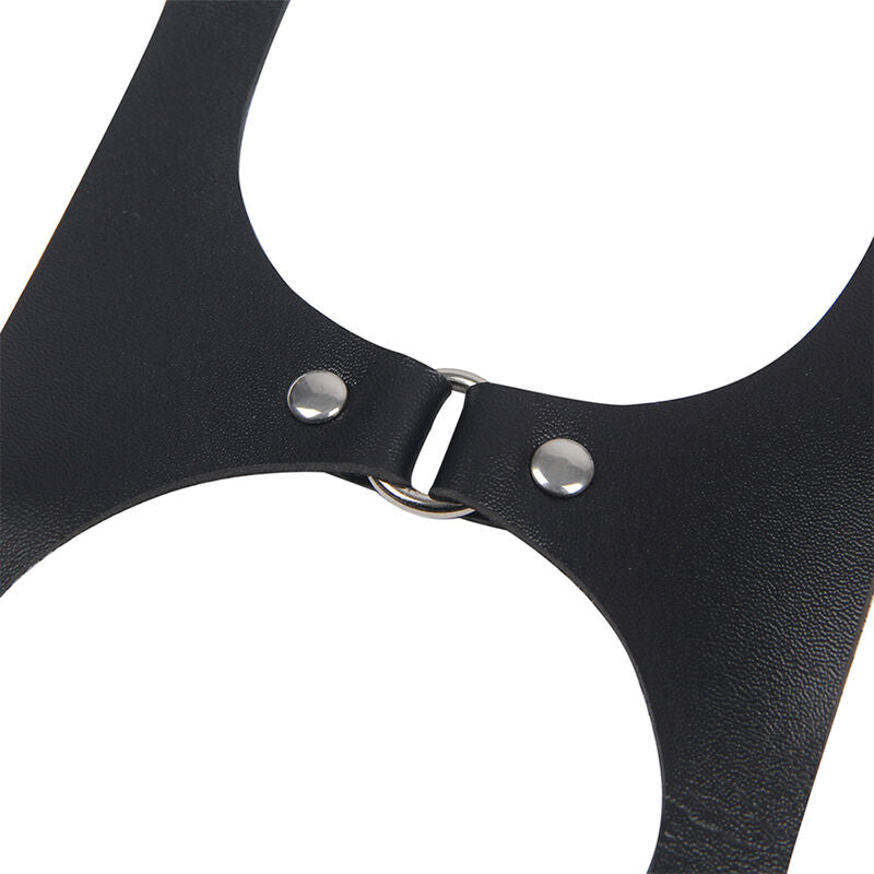 Subblime Full Body Harness With Leather Buckles Black One Size | Niks.fi verkkokauppa