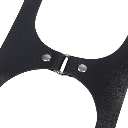 Subblime Full Body Harness With Leather Buckles Black One Size | Niks.fi verkkokauppa