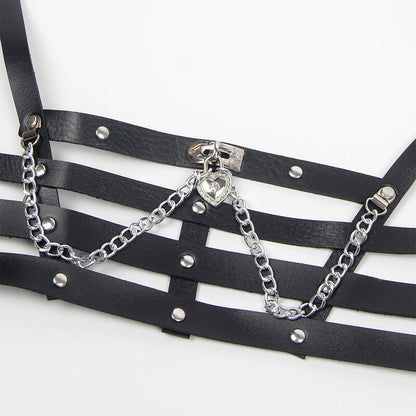 Subblime Corset Harness With Chaindetail One Size | Niks.fi verkkokauppa