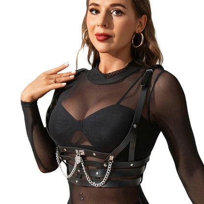 Subblime Corset Harness With Chaindetail One Size | Niks.fi verkkokauppa