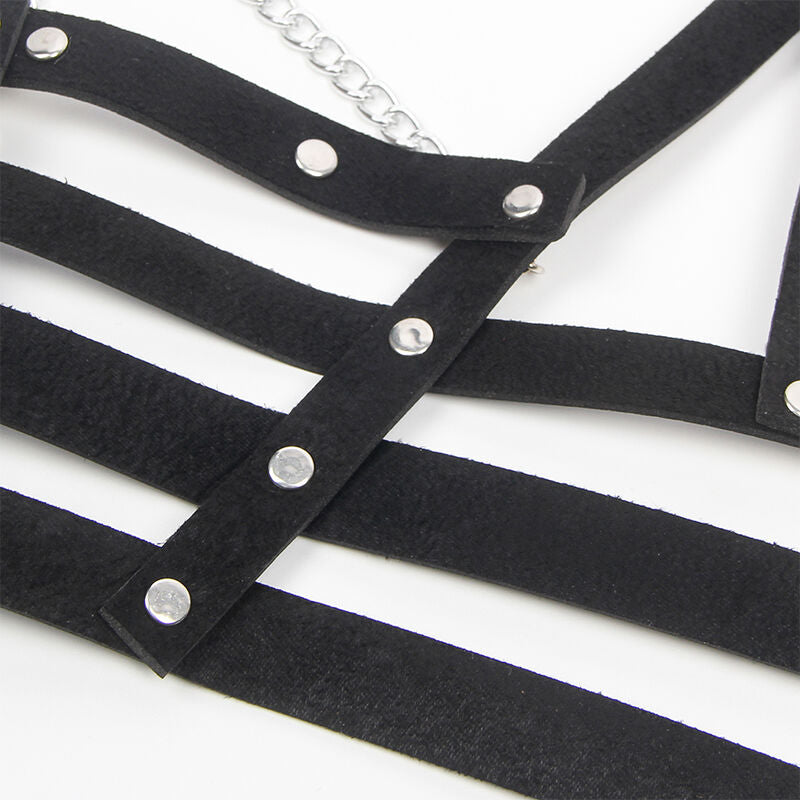 Subblime Corset Harness With Chaindetail One Size | Niks.fi verkkokauppa