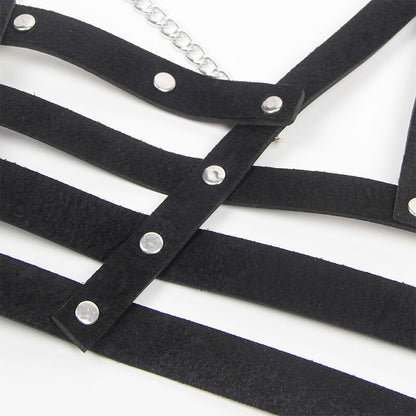 Subblime Corset Harness With Chaindetail One Size | Niks.fi verkkokauppa