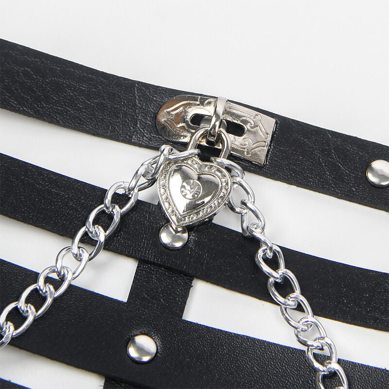 Subblime Corset Harness With Chaindetail One Size | Niks.fi verkkokauppa