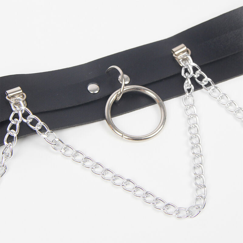 Subblime Belt And Garter Harness With Rings And Chaindetail One Size | Niks.fi verkkokauppa