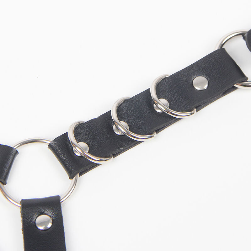 Subblime Belt And Garter Harness With Rings And Chaindetail One Size | Niks.fi verkkokauppa