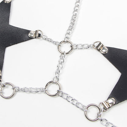 Subblime Full Body Harness With Star Chaindetail One Size | Niks.fi verkkokauppa
