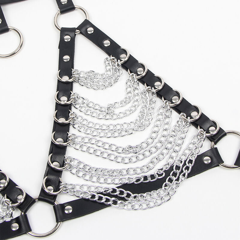 Subblime Harness Bra And Necklace With Chains One Size | Niks.fi verkkokauppa