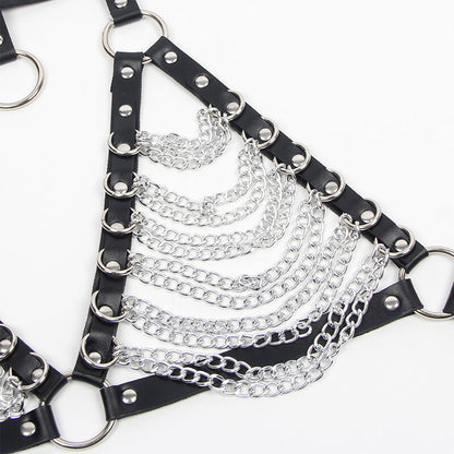 Subblime Harness Bra And Necklace With Chains One Size | Niks.fi verkkokauppa