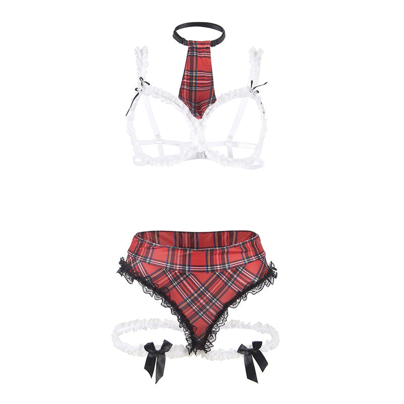 Subblime Sexy Schoolgirl Costume With Bra L/Xl | Niks.fi verkkokauppa