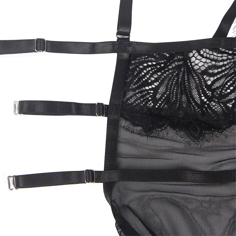 Subblime Babydoll With Adjustable Lace Straps Black S/M | Niks.fi verkkokauppa