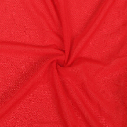 Subblime Transparent Fabric Robe With Lace Detail Red S/M | Niks.fi verkkokauppa