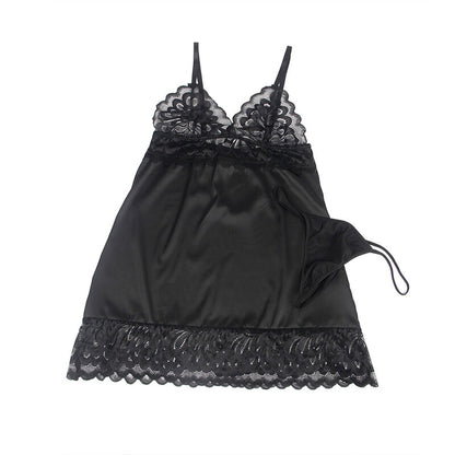 Subblime Babydoll With Floral Print Chest Black S/M | Niks.fi verkkokauppa