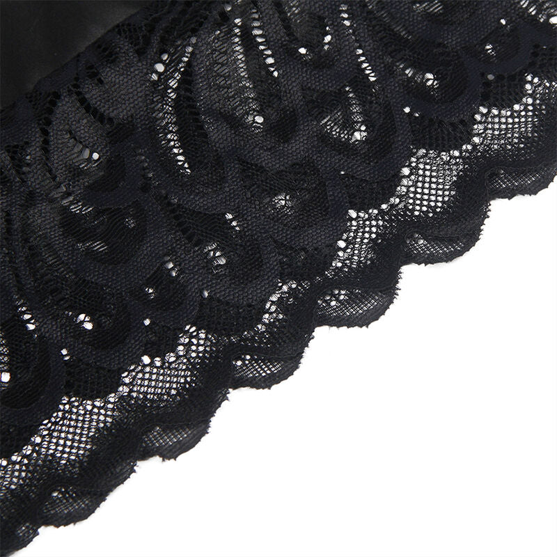 Subblime Babydoll With Floral Print Chest Black S/M | Niks.fi verkkokauppa