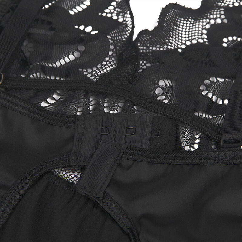 Subblime Babydoll With Floral Print Chest Black L/Xl | Niks.fi verkkokauppa