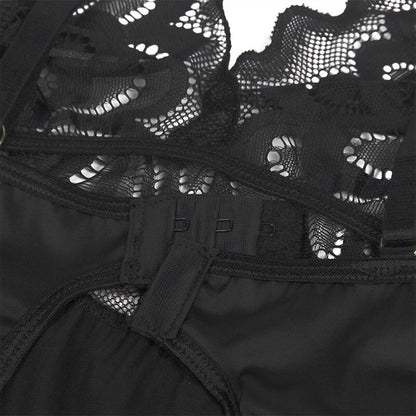 Subblime Babydoll With Floral Print Chest Black L/Xl | Niks.fi verkkokauppa