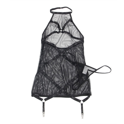 Subllime Transparent Halter Neck Dress Black L/Xl | Niks.fi verkkokauppa