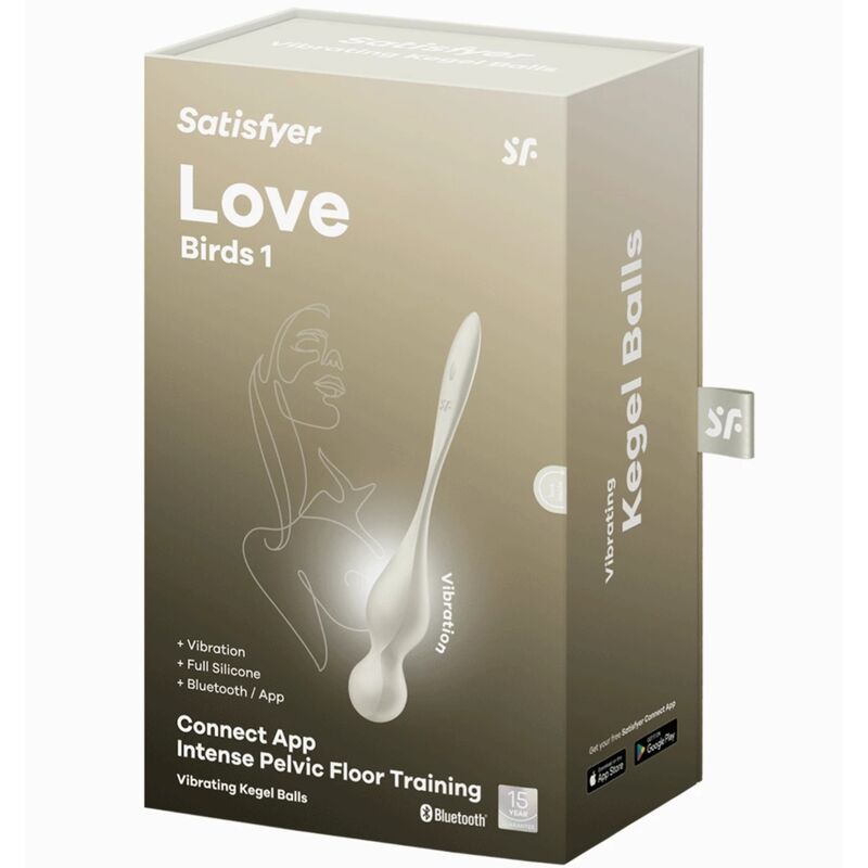 Satisfyerlove Birds Vibrating Kegel Balls White | Niks.fi verkkokauppa