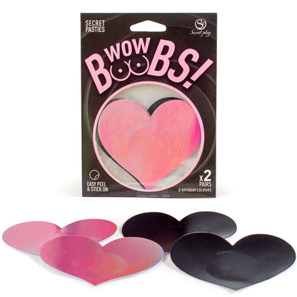 Secret Play Wow Boobs! Heart Nipple Covers | Niks.fi verkkokauppa