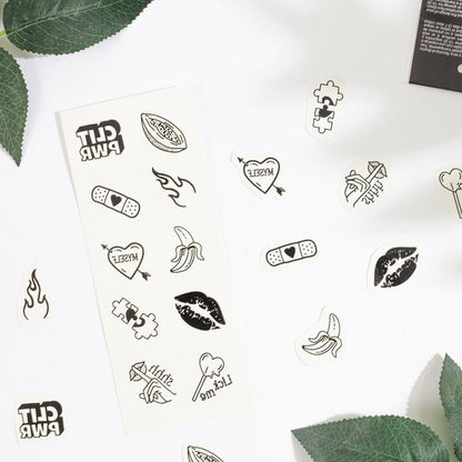 Secret Play Set Of 10 Candy Collection Temporary Tattoos | Niks.fi verkkokauppa
