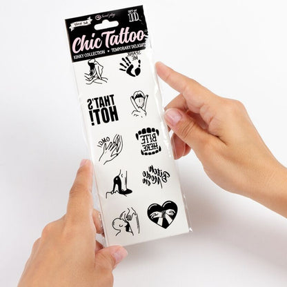 Secret Play Set Of 10 Temporary Tattoos Kinky Collection | Niks.fi verkkokauppa