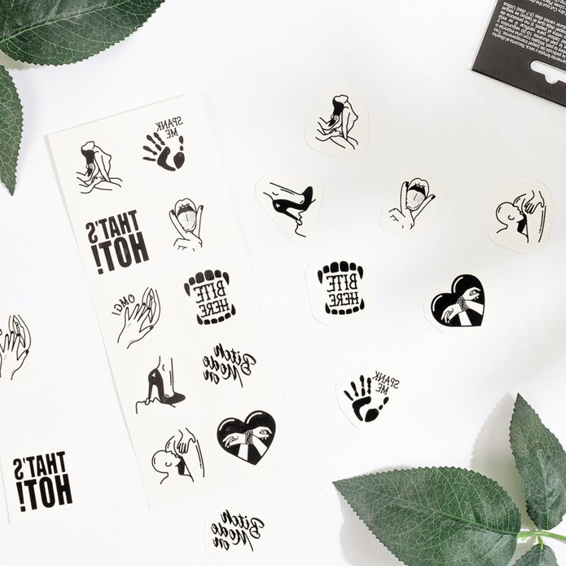 Secret Play Set Of 10 Temporary Tattoos Kinky Collection | Niks.fi verkkokauppa