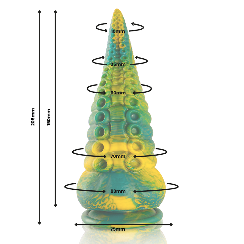 Epic Cetus Green Tentacle Dildo Large Size | Niks.fi verkkokauppa