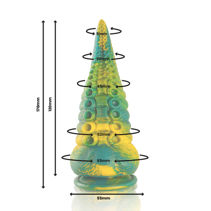 Epic Cetus Green Tentacle Dildo Small Size | Niks.fi verkkokauppa