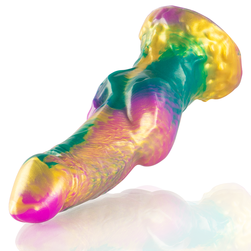 Epic Iris Dildo With Rainbow Testicles Of Pleasure | Niks.fi verkkokauppa